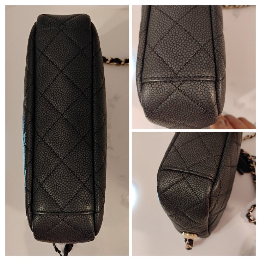 ๐SOLD๐ Chanel Quilted Caviar Camera Bag GHW - Black Crossbody/Shoulder - Picture 5 of 13